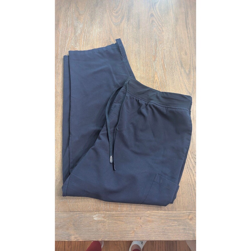 Mandala Navy Scrub Pants Petite